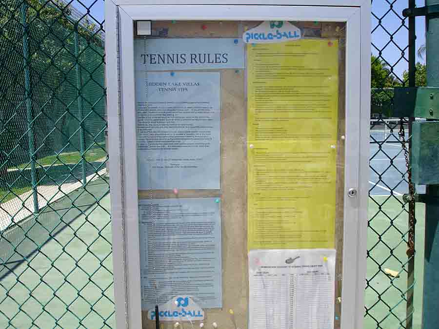 Hidden Lake Villas Tennis Courts